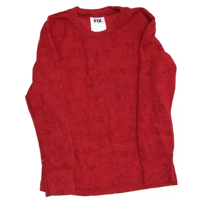 Base layer shirt (Red) from Fix by Lindex Merino wool