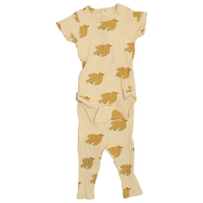Set (Beige, Brun) från Tinycottons Bomull, Elastan