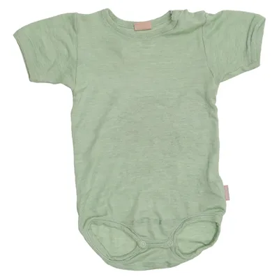 Romper (Groen) van Dilling Merinowol, Zijde