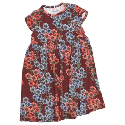 Klänning (Brun, Flerfärgad) från Mini Rodini Elastan, Lyocell