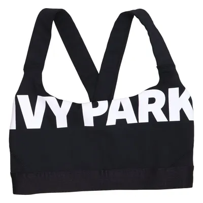 Sports bra (Black, White) from Ivy Park Elastane, Polyamide, Polyester