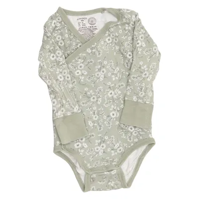 Body (Green, White) from Lindex Baby Cotton, Elastane