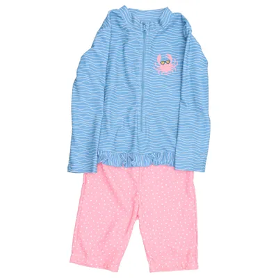 UV beschermende kleding (Blauw, Roze, Meerkleurig) van Playshoes Elastaan, Polyester