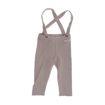 Hängselbyxor (Beige) från Donsje Elastan, Ekologisk bomull