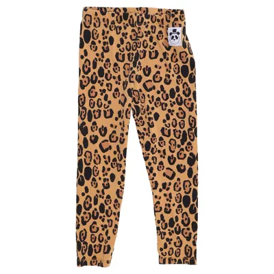 Legging (Marron, Noir) de Mini Rodini Élasthane, Lyocell