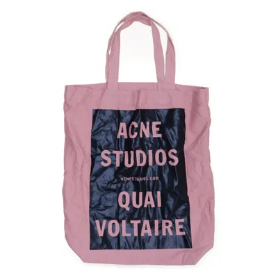 Stofpose (Pink, Sort) fra Acne Studios