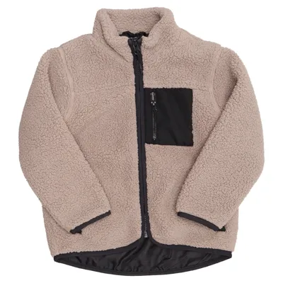 Fleece jacket (Beige, Black) from Lager 157 Polyester
