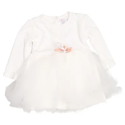 Blumenkinderkleid (Weiß) von Baby Baby Baumwolle, Polyester