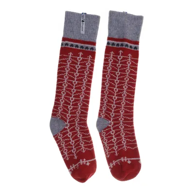 Knit socks (Red, Multicolored) from Öjbro Vantfabrik