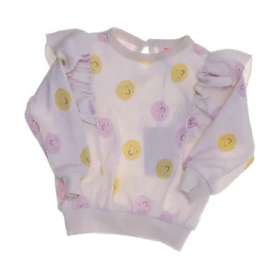 Collegetröja (Vit, Gul, Rosa) från Hema Elastan, Ekologisk bomull, Polyester