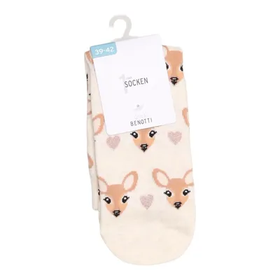 Strømper (Beige, Flerfarvet) fra Gina Benotti Bomuld, Elastan, Polyamid, Polyester