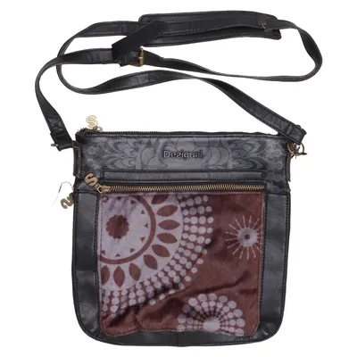 Sac à bandoulière (Noir, Marron, Gris) de Desigual Polyamide, Polyester, Polyuréthane