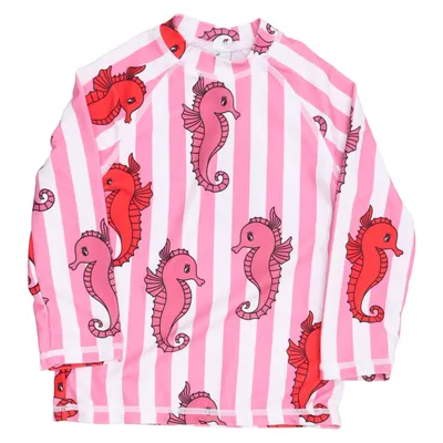 T-shirt de natation (Rose, Blanc, Rouge) de Småfolk Élasthane, Polyester