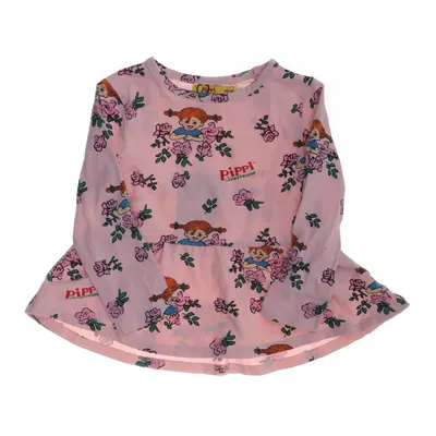 Klänning (Rosa, Flerfärgad) från Pippi Bomull, Elastan