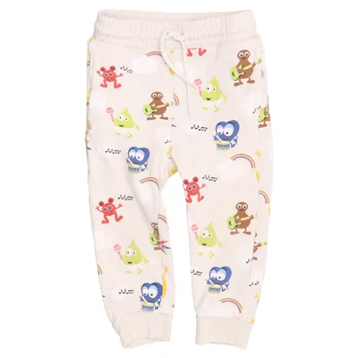 Mjukisbyxor (Beige, Flerfärgad) från Babblarna x KappAhl Bomull, Elastan