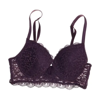 Bra (Purple) from Alexandra Bartlett Elastane, Polyamide, Polyurethane