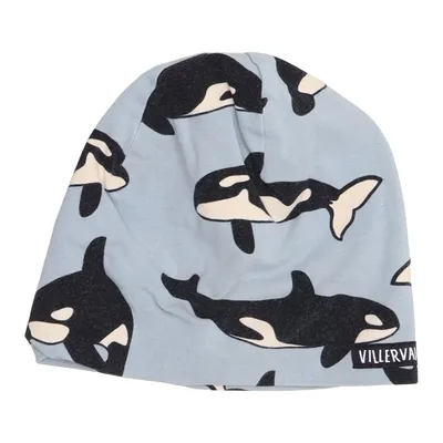 Beanie (Blauw, Meerkleurig) van Villervalla Elastaan, Organisch katoen