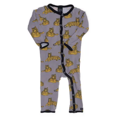 Sparkdräkt (Grå, Gul, Svart) från Villervalla Elastan, Ekologisk bomull