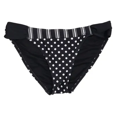 Bikini broekje (Zwart, Wit) van Wiki Elastaan, Polyamide
