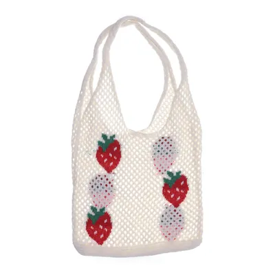 Strandväska (Vit, Röd, Grön)