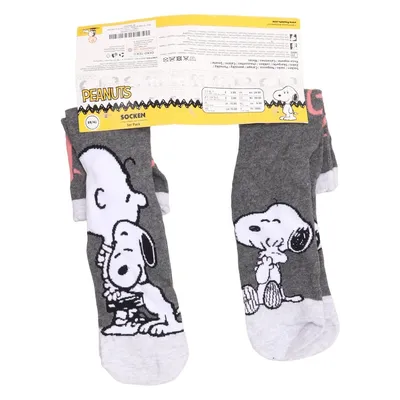 Sokken (Grijs, Wit, Meerkleurig) van Peanuts Katoen, Elastaan, Polyamide