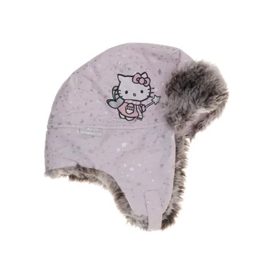 Trapper hat (Pink, Gray) from Hello Kitty
