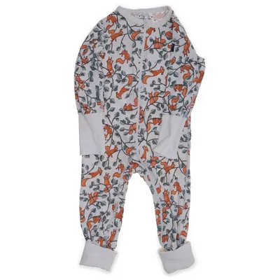 Sparkdräkt (Vit, Orange, Flerfärgad) från Polarn O. Pyret Elastan, Ekologisk bomull