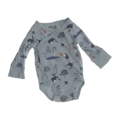 Body (Grön, Flerfärgad) från Lindex Newborn Bomull, Elastan
