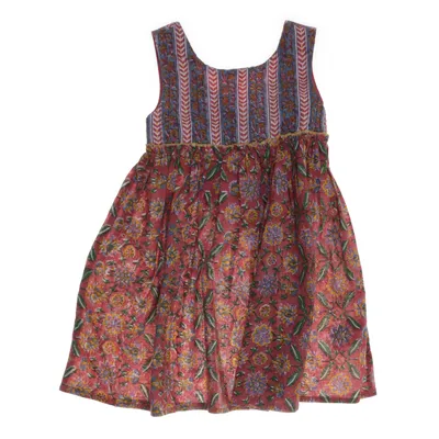 Klänning (Rosa, Flerfärgad) från Fabindia Bomull