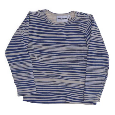 Långärmad t-shirt (Beige, Blå) från Mini Rodini Ekologisk bomull, Elastan