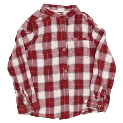 Flannel shirt (Red, White) from Newbie by KappAhl Cotton