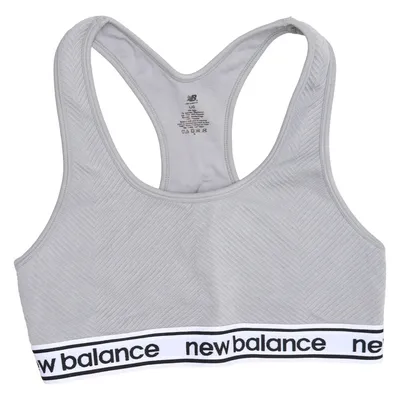 Sports bra (Gray, Multicolored) from New Balance Elastane, Polyamide, Polyester