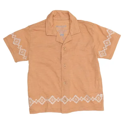 Short sleeve shirt (Brown) from Bearpaw Cotton, Polyester
