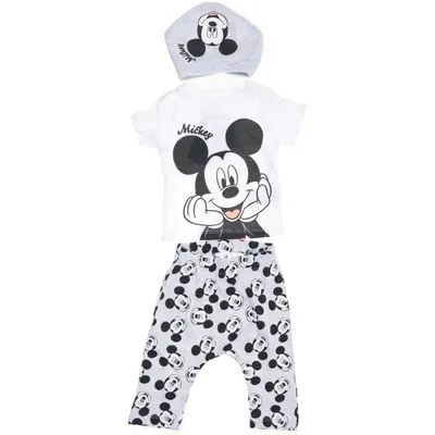 Set (Grijs, Wit) van Disney Katoen, Polyester