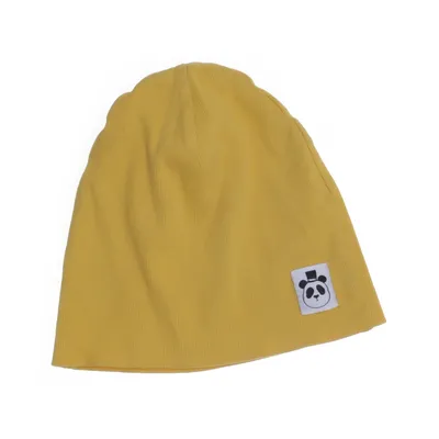 Mössa (Gul) från Mini Rodini Ekologisk bomull, Elastan