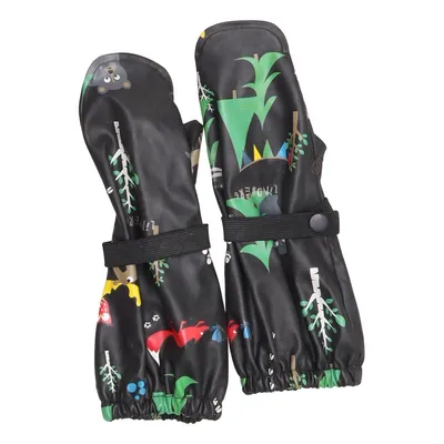 Mittens (Black, Multicolored) from Lindberg