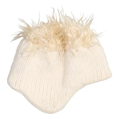 Tophue (Beige) fra Eisbär Akryl, Merinould, Polyester