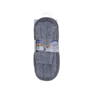 Slippers (Gray) from Ideen Welt Acrylic, Polyester