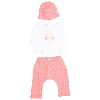 Set (Wit, Roze) van Vertbaudet Katoen, Polyester