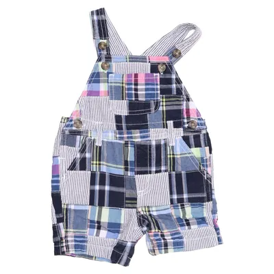 Dungaree shorts (Blue, White, Multicolored) from Gymboree Cotton