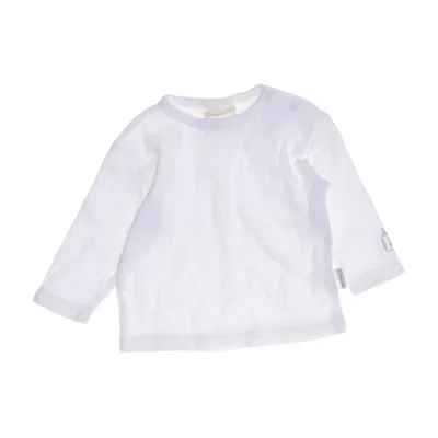 T-shirt à manches longues (Blanc) de Fixoni Coton