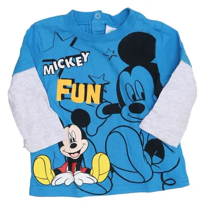 Long sleeve T-shirt (Blue, Gray, Multicolored) from Disney Baby Cotton