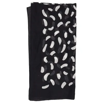 Sommerschal (Schwarz, Weiß, Grau) von Uniqlo Baumwolle, Seide