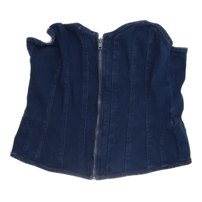 Bustier (Blå) fra Shein Mod Bomuld, Polyester, Viscose