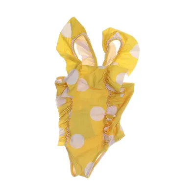 Swimsuit (Yellow, White) from Minimarket Elastane, Polyamide, Polyester