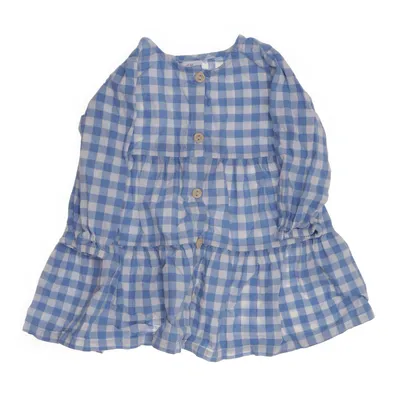 Klänning (Blå, Vit) från H&M Bomull