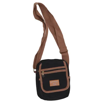 Axelremsväska (Svart, Brun) från Outdoor Bomull, Polyester, Viskos