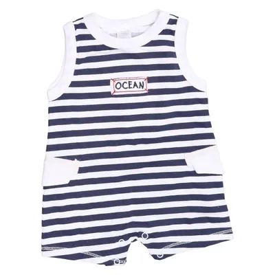Rompertjes (Blauw, Wit) van Baby Baby Katoen