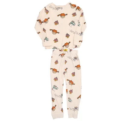 Pajamas (Beige, Multicolored) from Pippi Långstrump Cotton