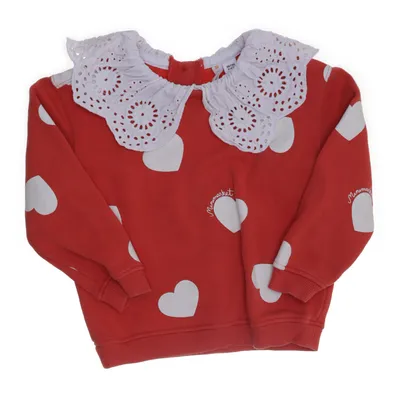 Collegetröja (Röd, Vit) från Minimarket Bomull, Polyester